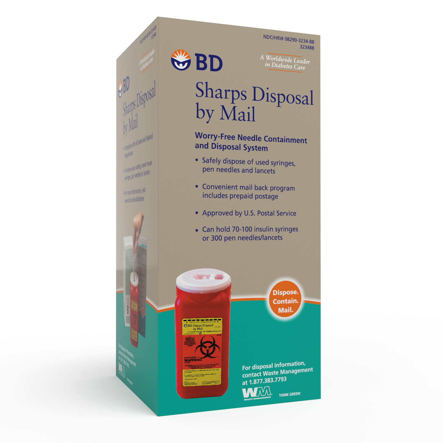 BD sharps disposal by mail